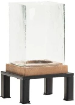Crestview Collection Ponderosa Black Candleholder