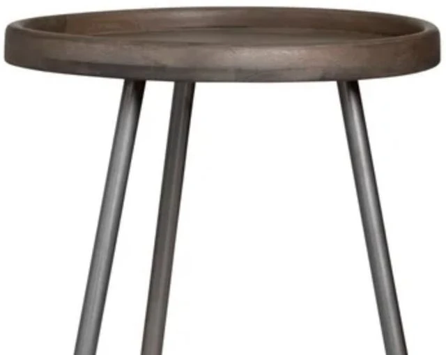 Crestview Collection Brooks Brown Accent Table With Gray Base 4 Crestview Collection Brooks Brown Accent Table With Gray Base - Image 2