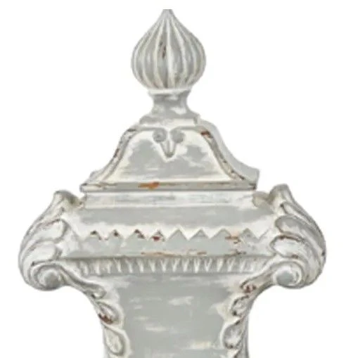 Crestview Collection Cassidy 2-Piece Gray Finials Set 4 Crestview Collection Cassidy 2-Piece Gray Finials Set - Image 2