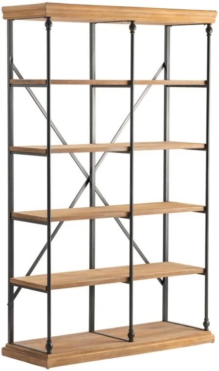 Crestview Collection La Salle Beige/Black Bookshelf 3 Crestview Collection La Salle Beige/Black Bookshelf