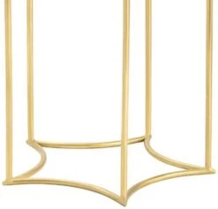 Crestview Collection Robyn White Marble Top Accent Table With Gold Base -Crestview Shop 09b0d366 9c22 4fca 9ce6 12443842b503