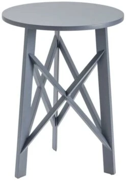 Crestview Collection Harbor Town Prussian Blue Accent Side Table