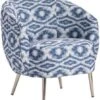 Crestview Collection Charleston Blue/White Accent Chair -Crestview Shop 0b13e1e9 b4f0 491e 852c d6ab2174cc06