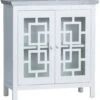 Crestview Collection Trestle White Cabinet -Crestview Shop 0bf23cdd 65b8 4acc 90f1 505993827f8e