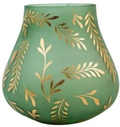 Crestview Collection Lila Gold/Light Green Medium Vase