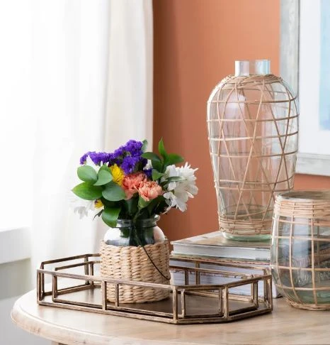 Crestview Collection Keesler 3-Piece Gold Tray Set 6 Crestview Collection Keesler 3-Piece Gold Tray Set - Image 4