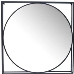 Crestview Collection Quincy Black Wall Mirror