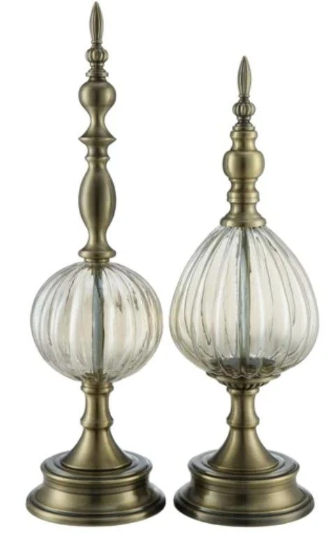Crestview Collection Copper 2-Piece Gold Finials 3 Crestview Collection Copper 2-Piece Gold Finials
