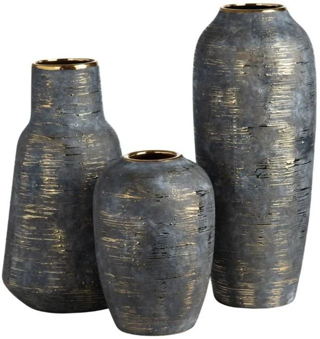 Crestview Collection Trinity Gray Large Vase 4 Crestview Collection Trinity Gray Large Vase - Image 2