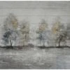 Crestview Collection Calming Morning Gray/Yellow Wall Art