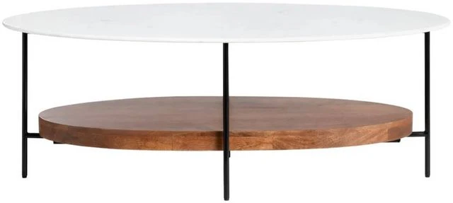 Crestview Collection Brewpub Polished 50" Cocktail Table 4 Crestview Collection Brewpub Polished 50" Cocktail Table - Image 2