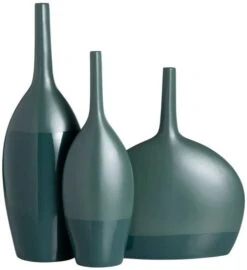 Crestview Collection Emerald Bay 3-Piece Blue Vase Set