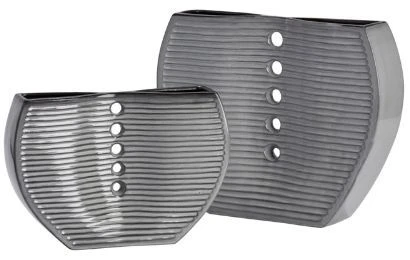 Crestview Collection Palermo 2-Piece Gray Vase Set 3 Crestview Collection Palermo 2-Piece Gray Vase Set