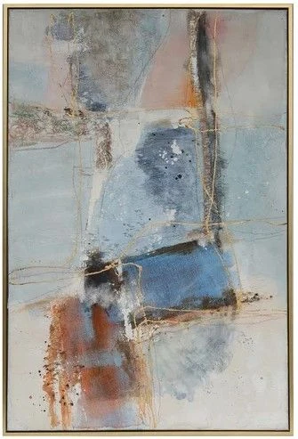 Crestview Collection Halu Brown/Light Blue/Light Gray Wall Art 3 Crestview Collection Halu Brown/Light Blue/Light Gray Wall Art