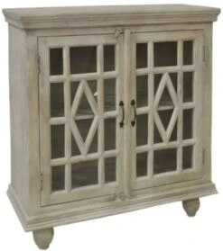 Crestview Collection Southbrook White Wash Cabinet