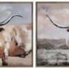 Crestview Collection Texas Longhorns 2-Piece Hand Finished Wall Art Set