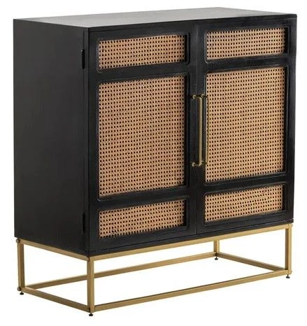 Crestview Collection Port Royal Black/Brown Cabinet 3 Crestview Collection Port Royal Black/Brown Cabinet