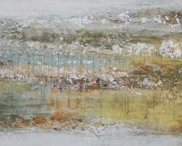 Crestview Collection Genesis Dark Yellow/Light Gray Wall Art 4 Crestview Collection Genesis Dark Yellow/Light Gray Wall Art - Image 2