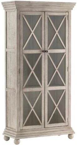 Crestview Collection Pembroke Plantation Hudson Taupe Tall Cabinet