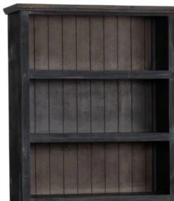 Crestview Collection Black/Brown Double Bookcase -Crestview Shop 22cf2f10 67b4 4c4c ae54 167b97f3d871