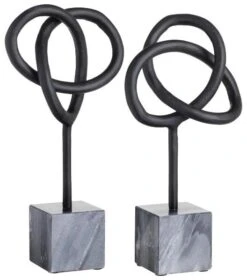 Crestview Collection Knott Black Sculpture