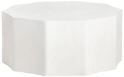 Crestview Collection Caspian White Cocktail Table