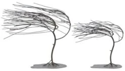 Crestview Collection 2-Piece Gray Sculptures Set