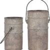 Crestview Collection 2-Piece Gray Antique Concrete Water Pail Set -Crestview Shop 263a231b d18e 46a6 8884 44c035321ad6