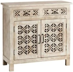 Crestview Collection Amelia Beige Cabinet