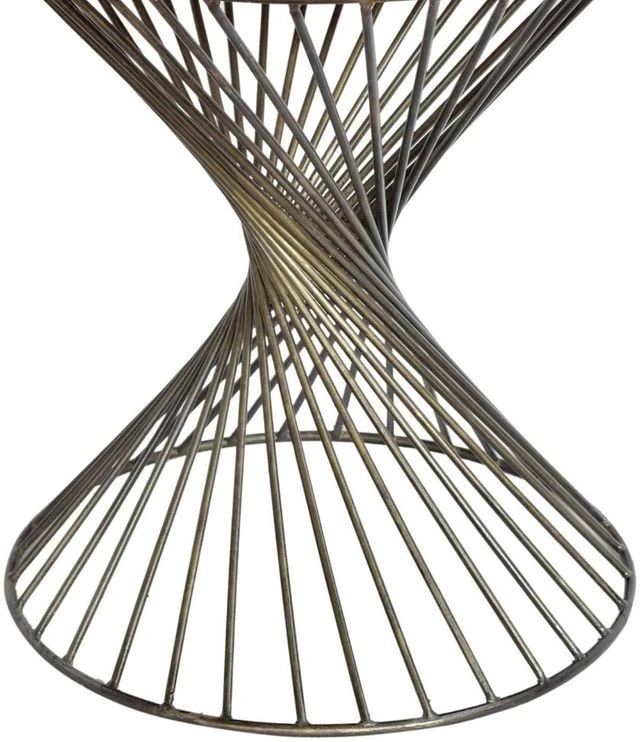 Crestview Collection Bengal Manor Valley View Brown Accent Table With Black Base 5 Crestview Collection Bengal Manor Valley View Brown Accent Table With Black Base - Image 3