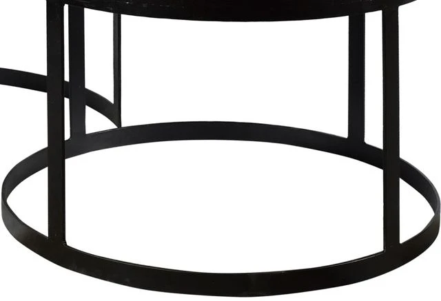 Crestview Collection Bengal Manor Traymore Brown Nesting Cocktail Table Set With Black Base 4 Crestview Collection Bengal Manor Traymore Brown Nesting Cocktail Table Set With Black Base - Image 2