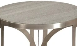 Crestview Collection Bengal Manor Shekler Gray Marble Top Accent Table With Antique Nickel Base -Crestview Shop 33c9dfa5 9736 4149 b484 5b91180958fb