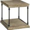 Crestview Collection La Salle Natural End Table With Black Frame -Crestview Shop 37564bf8 d856 4eba 8820 0fadbdd8c4b1