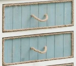 Crestview Collection South Shore Blueish Grey And White Accent Chest 4 Crestview Collection South Shore Blueish Grey And White Accent Chest - Image 2