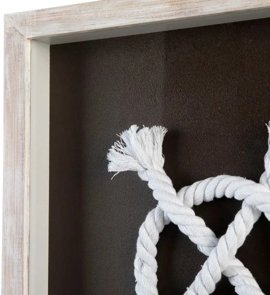 Crestview Collection Double Knotted 4-Piece Dimensional Wall Art 4 Crestview Collection Double Knotted 4-Piece Dimensional Wall Art - Image 2