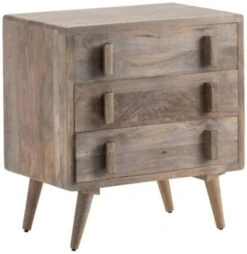 Crestview Collection Emma Taupe Mango Wood Chest
