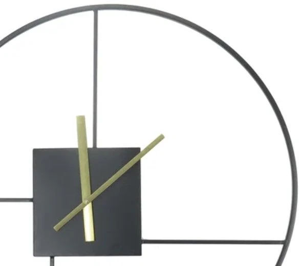 Crestview Collection Right Time Black/Gold Wall Clock 4 Crestview Collection Right Time Black/Gold Wall Clock - Image 2