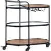 Crestview Collection Jaxon Black Bar Cart 1 Crestview Collection Jaxon Black Bar Cart -Crestview Shop 3f84fe22 69d9 42bc a99c d4e7f372a07b