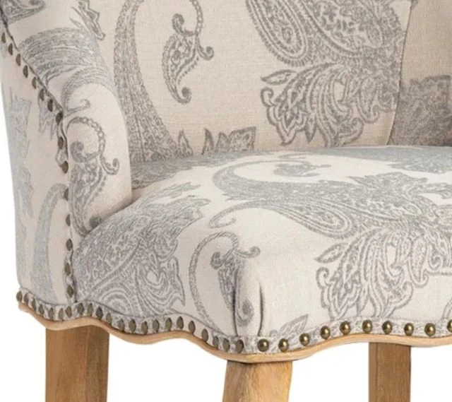 Crestview Collection Danielle Gray Accent Chair 4 Crestview Collection Danielle Gray Accent Chair - Image 2