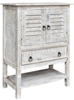 Crestview Collection Bengal Manor White Wash Accent Chest