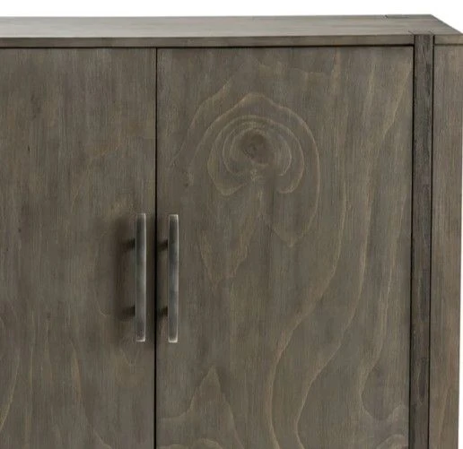 Crestview Collection Hawthorne Estate 2 Tone Grey Wash Inset Wood Frame Sideboard 4 Crestview Collection Hawthorne Estate 2 Tone Grey Wash Inset Wood Frame Sideboard - Image 2