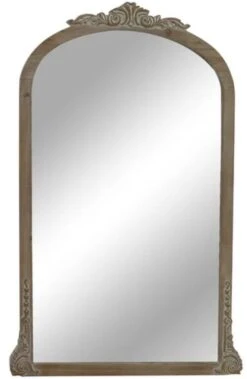 Crestview Collection Kallie I Light Brown Wall Mirror