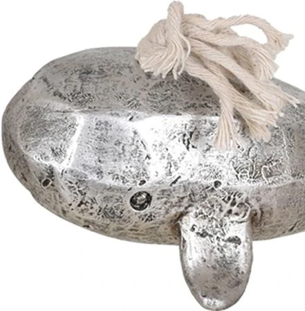 Crestview Collection Set Of 2 Antique Silver Whales 4 Crestview Collection Set Of 2 Antique Silver Whales - Image 2