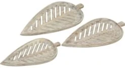 Crestview Collection Palmetto 3-Piece Off-White Bowl