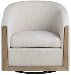 Crestview Collection Bennett Gray Swivel Accent Chair -Crestview Shop 4e253bac 46b9 4187 9aac ce5e0da8b056