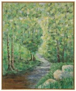 Crestview Collection Spring Rivers Hand Finished Wall Art