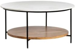 Crestview Collection Brewpub Polished 36" Cocktail Table