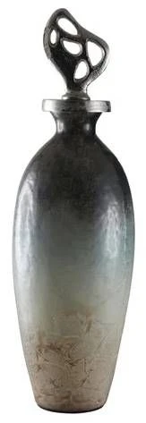 Crestview Collection Small Bourdon Cream & Smoky Grey Finial