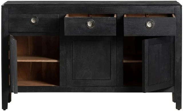 Crestview Collection Sebastian Black Sideboard 5 Crestview Collection Sebastian Black Sideboard - Image 3