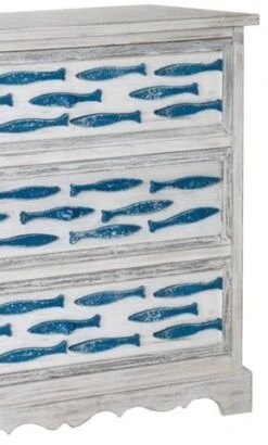 Crestview Collection Swimming Upstream Antique White Chest -Crestview Shop 523dbae7 925e 4be9 a12e 442aa81d1a45